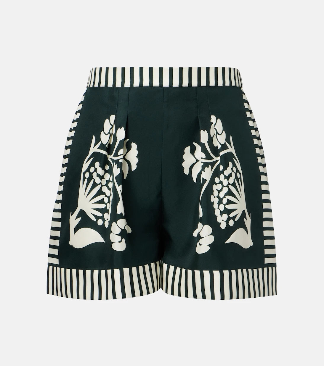 Eres - Arjun printed silk twill shorts