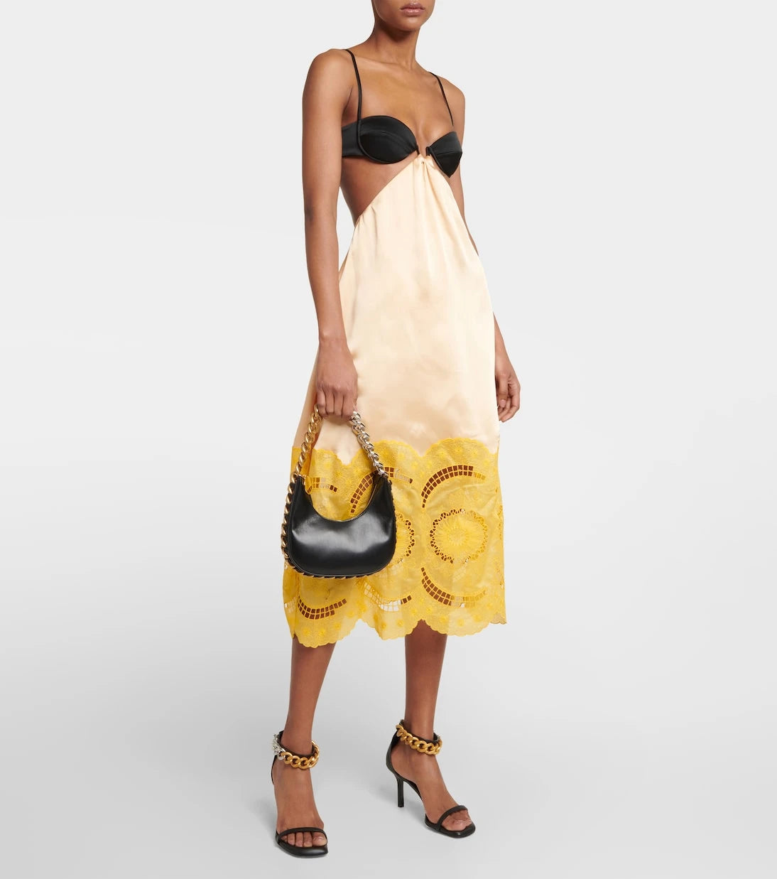 Stella McCartney - Embroidered cutout gown
