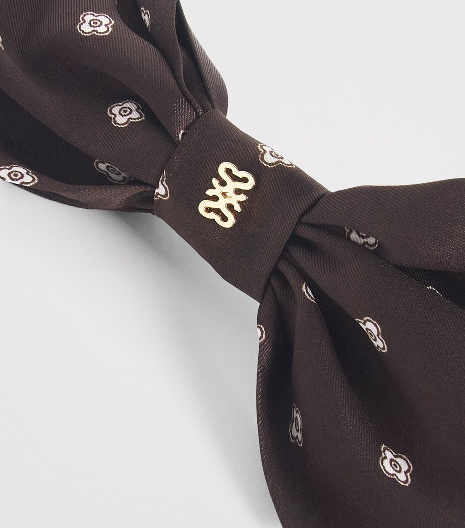 Satin Printed Hair Bow