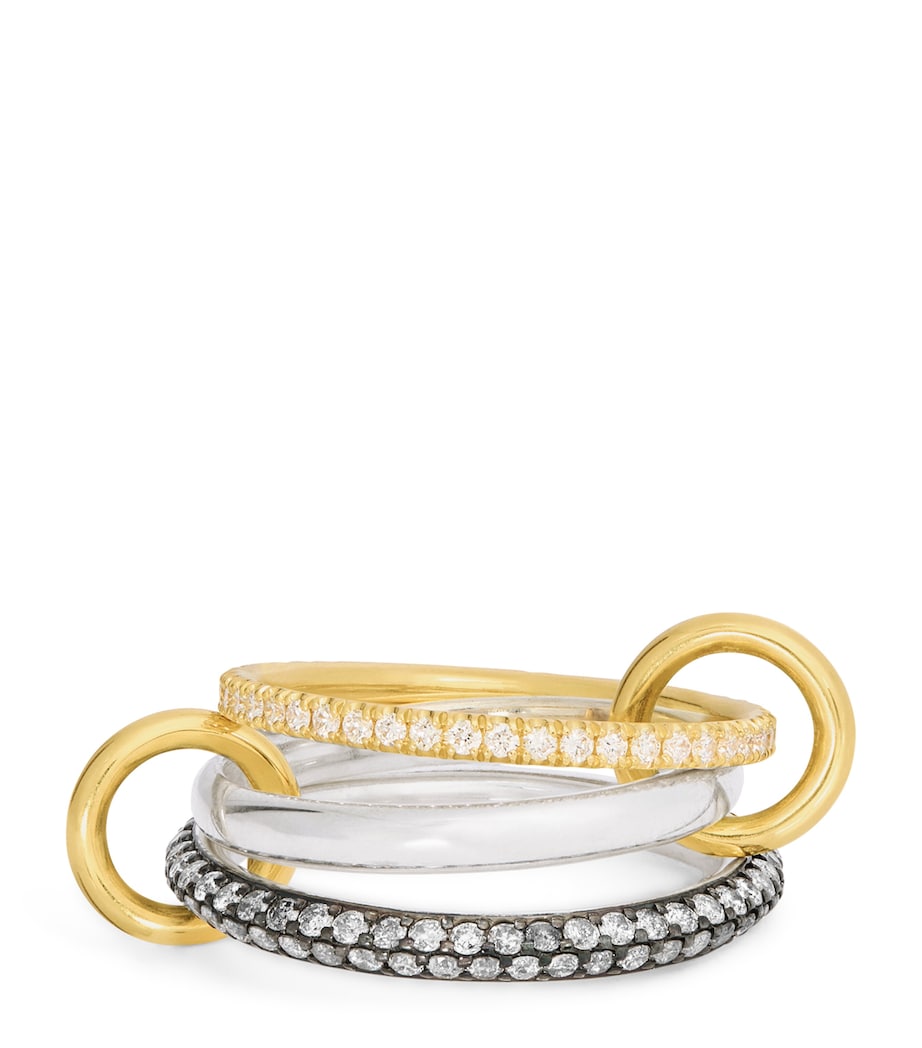 Mixed Gold and Diamond Scorpio Ring