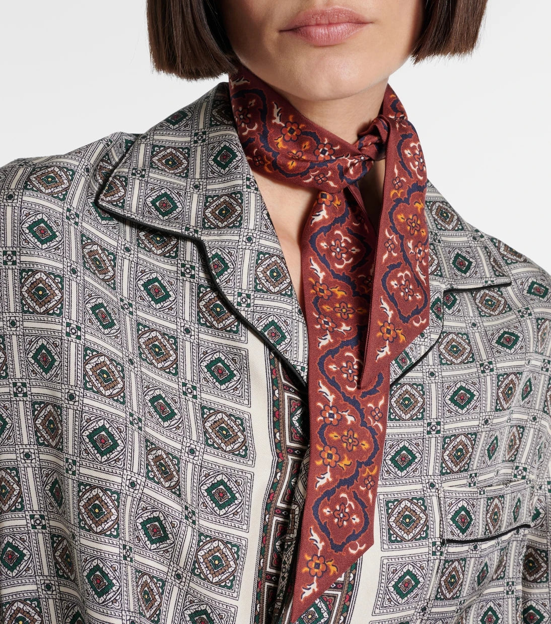 Loro Piana - Printed silk scarf