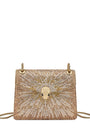 Small Crystal-Embellished Suede Serpenti Forever Day-to-Night Shoulder Bag