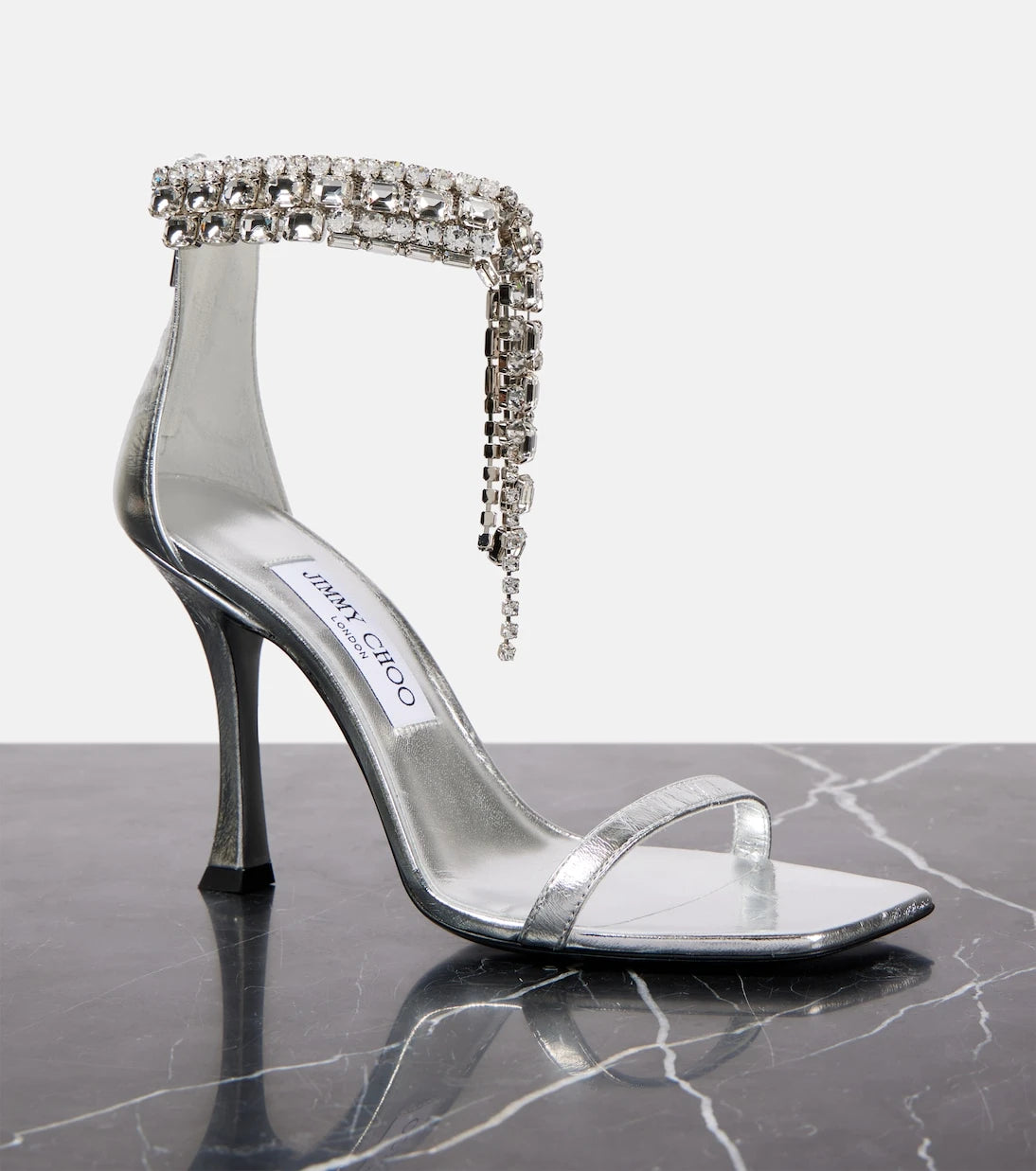 Jimmy Choo - Verity 100 embellished leather sandals