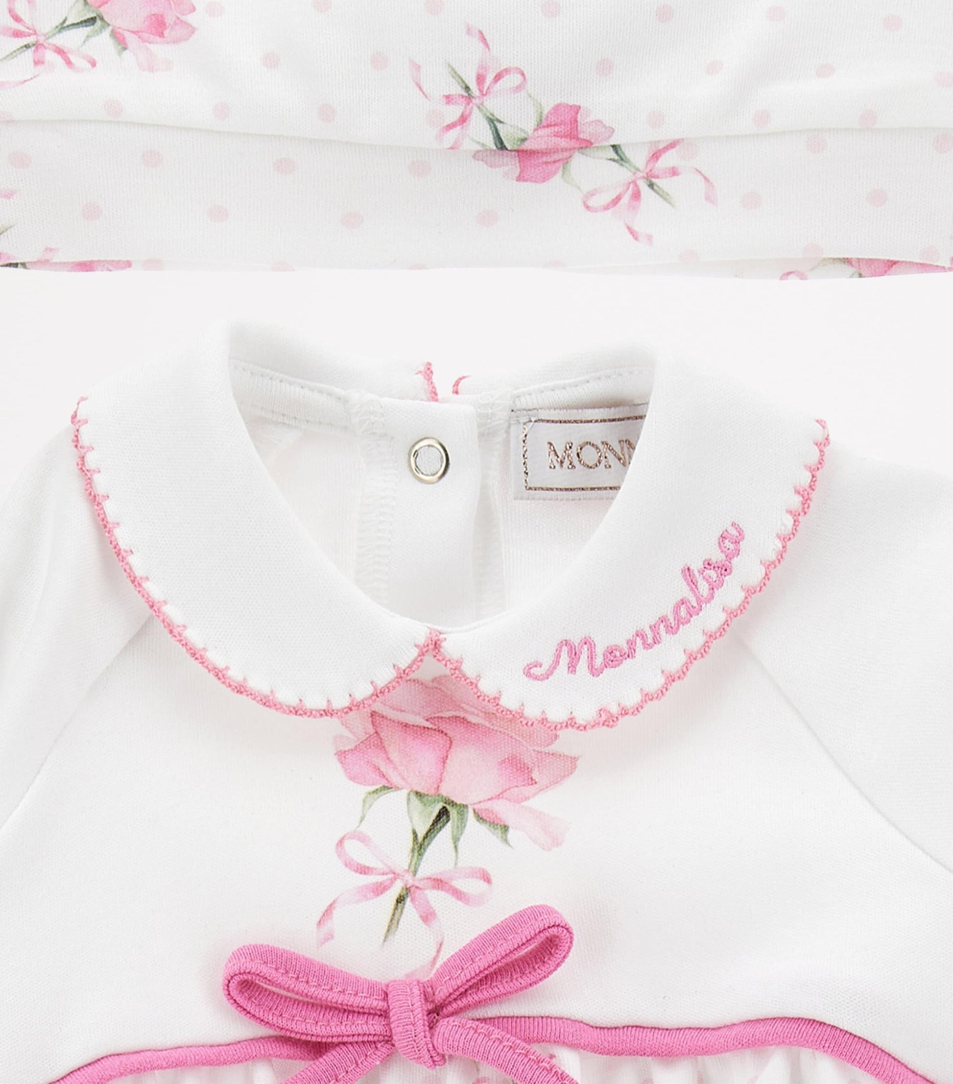 Cotton Floral All-In-One and Bonnet Set (1-9 Months)