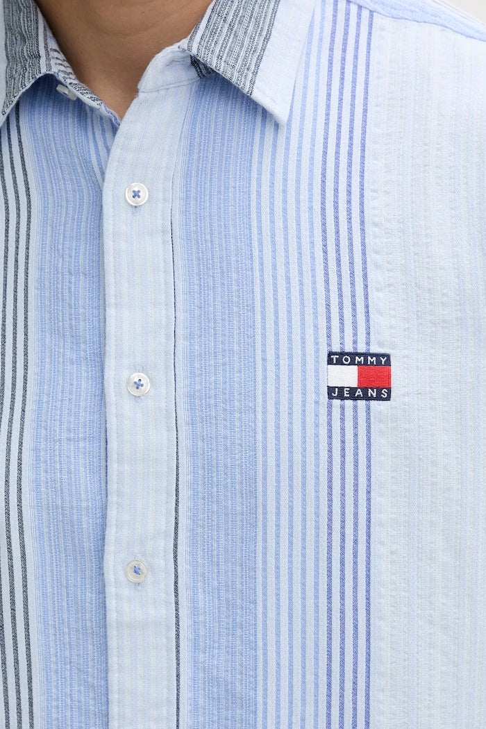 Tommy Jeans риза мъжка от памук
