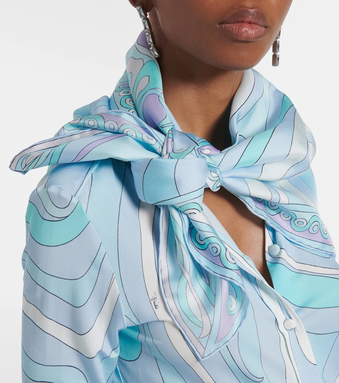 Pucci - Orchidee silk twill scarf