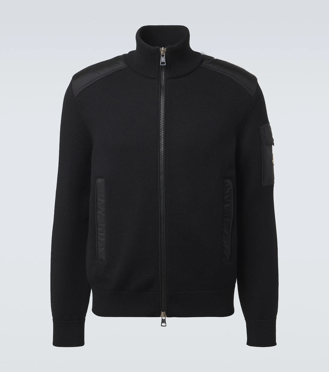Moncler - Tricot down-paneled virgin wool cardigan