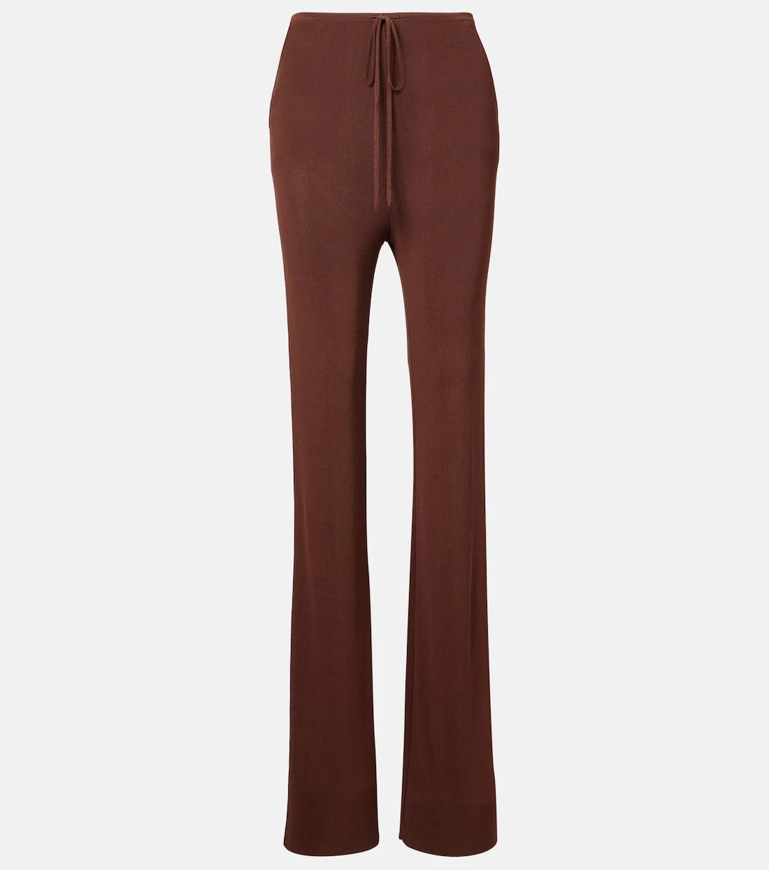 Aya Muse - Ribbed-knit flared pants