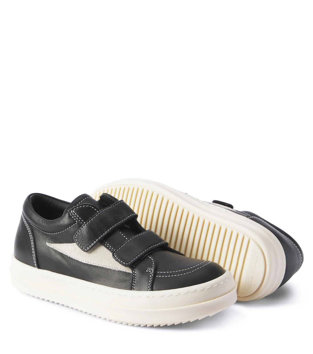 Rick Owens Kids - Straps Vintage leather low-top sneakers