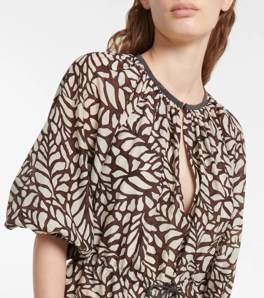 Brunello Cucinelli - Cotton-blend minidress