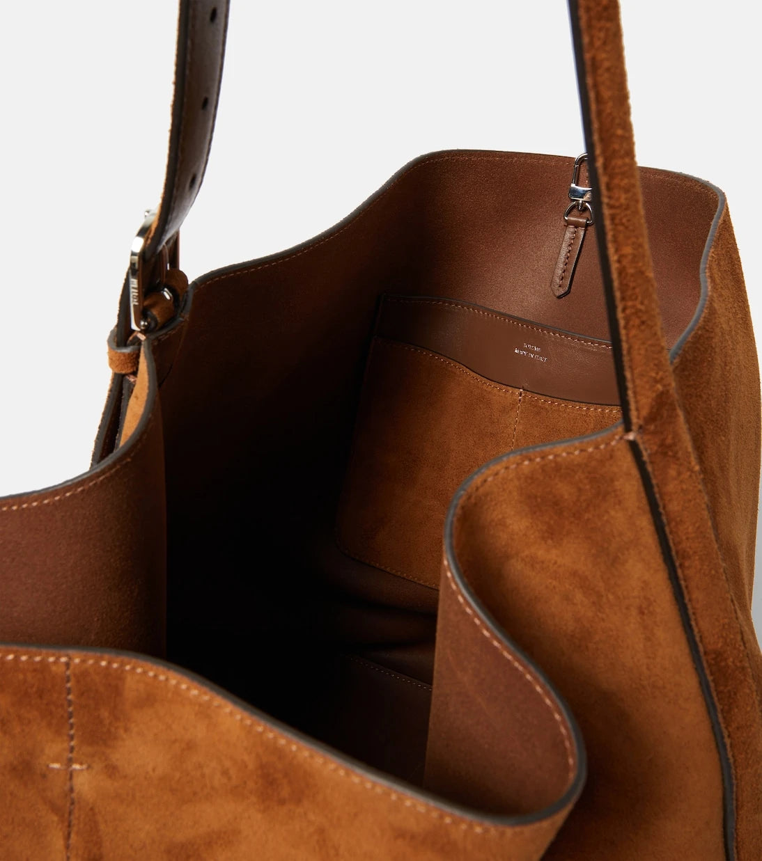 Toteme - Belted suede tote bag