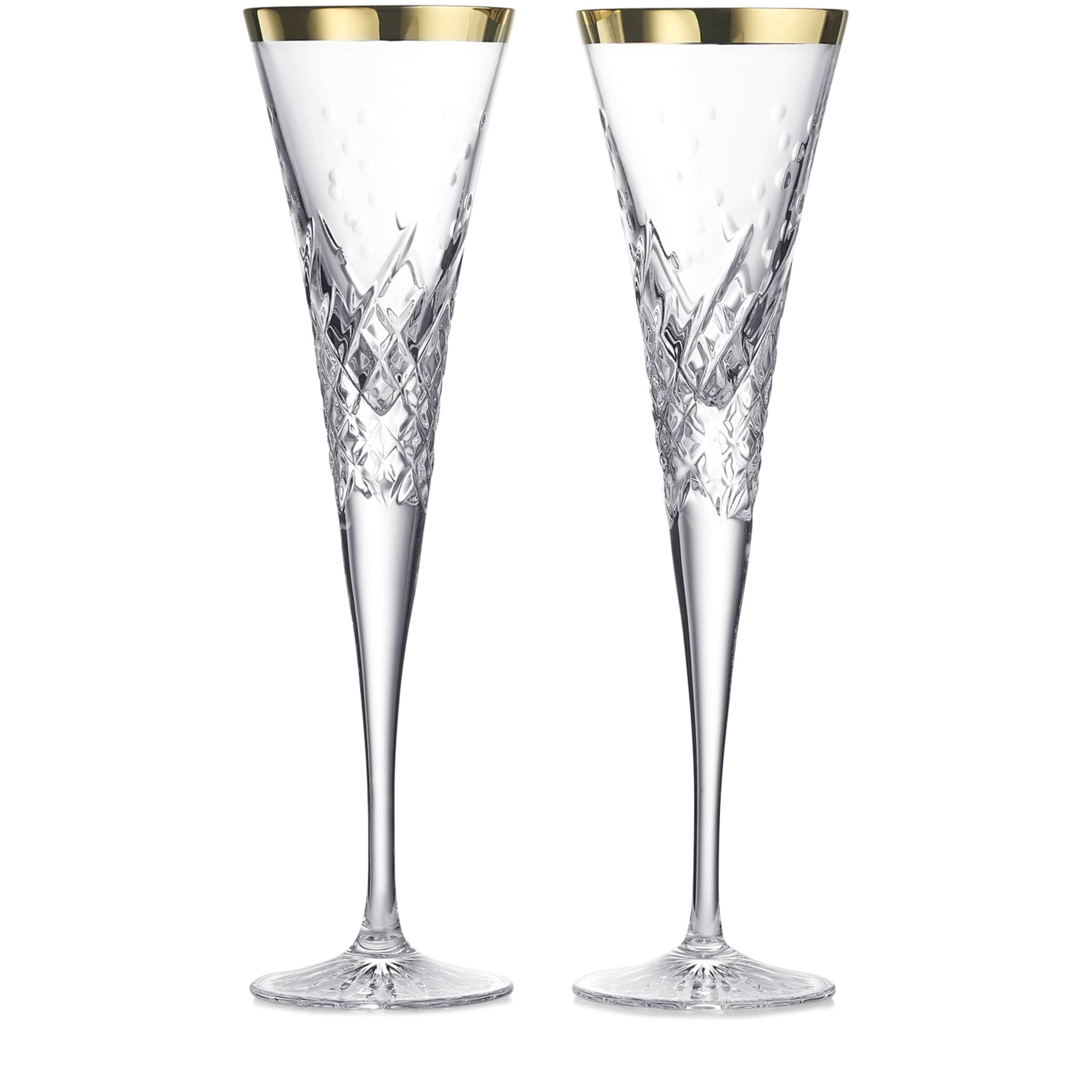 Set of 2 Celebrations Toasting Flutes (185ml)