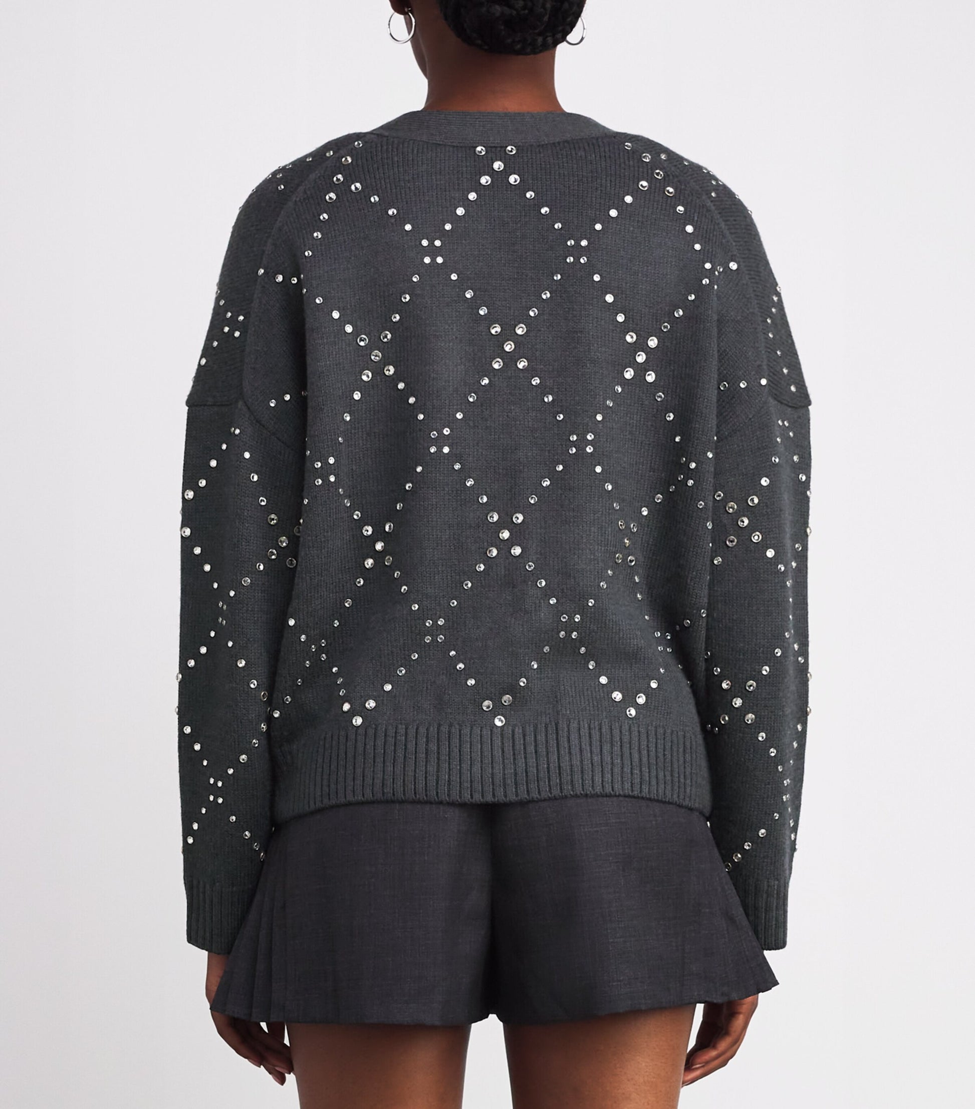 Maje Black Studded Cardigan