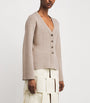 ME+EM Beige Wool-Cashmere Contour Cardigan