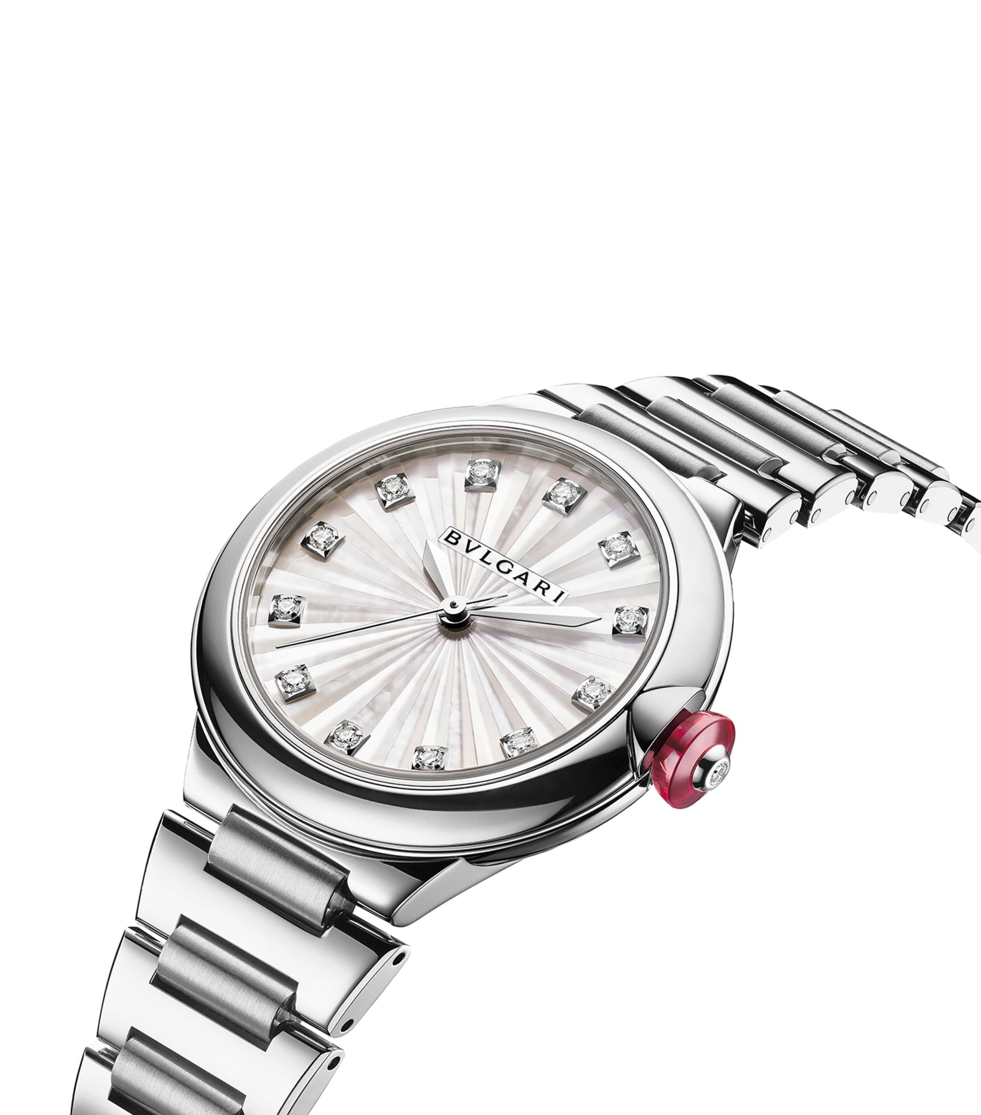 Stainless Steel and Diamond Lvcea Watch 33mm