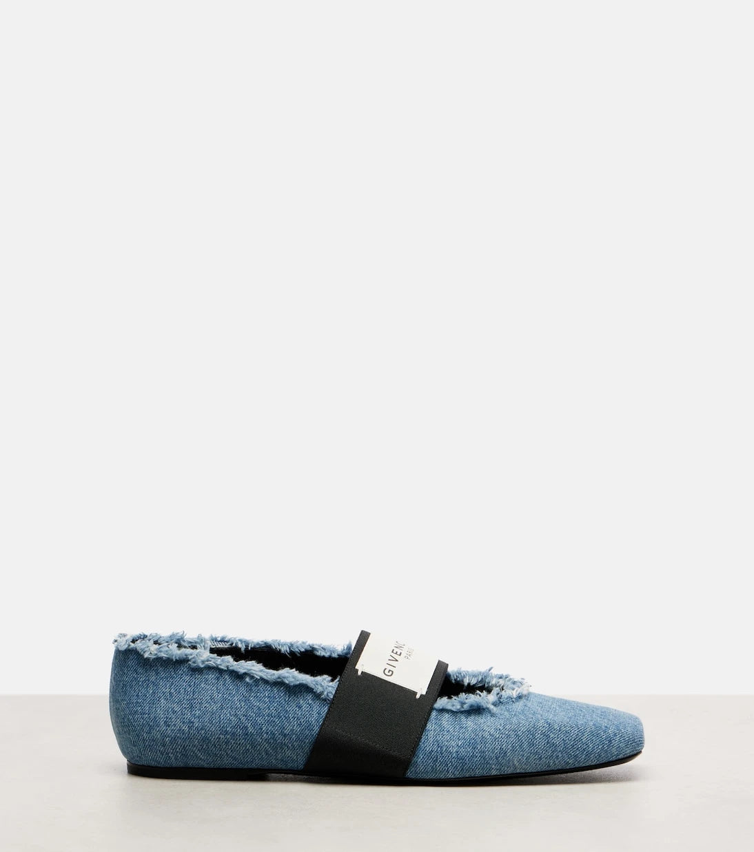 Givenchy - Sliced Square denim ballet flats