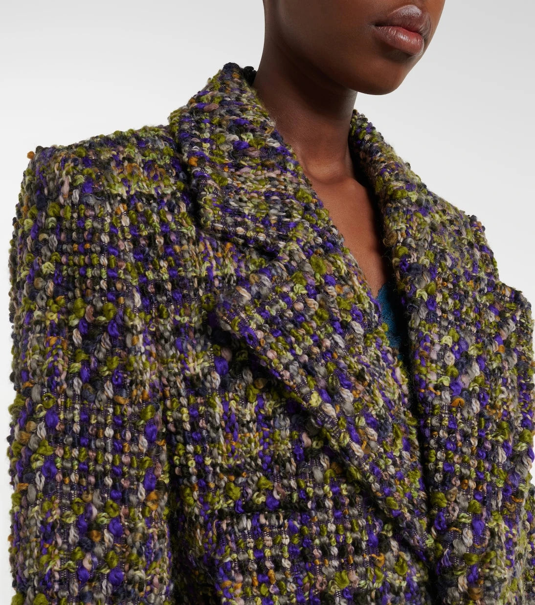 Saint Laurent - Wool-blend tweed blazer
