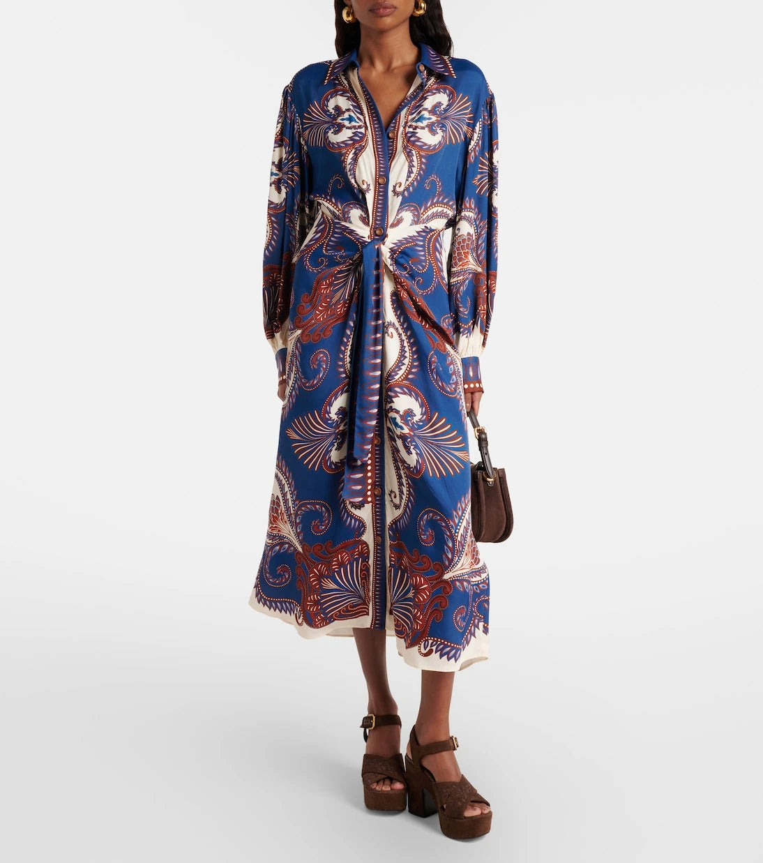 Farm Rio - Arabesque Scarf shirt dress