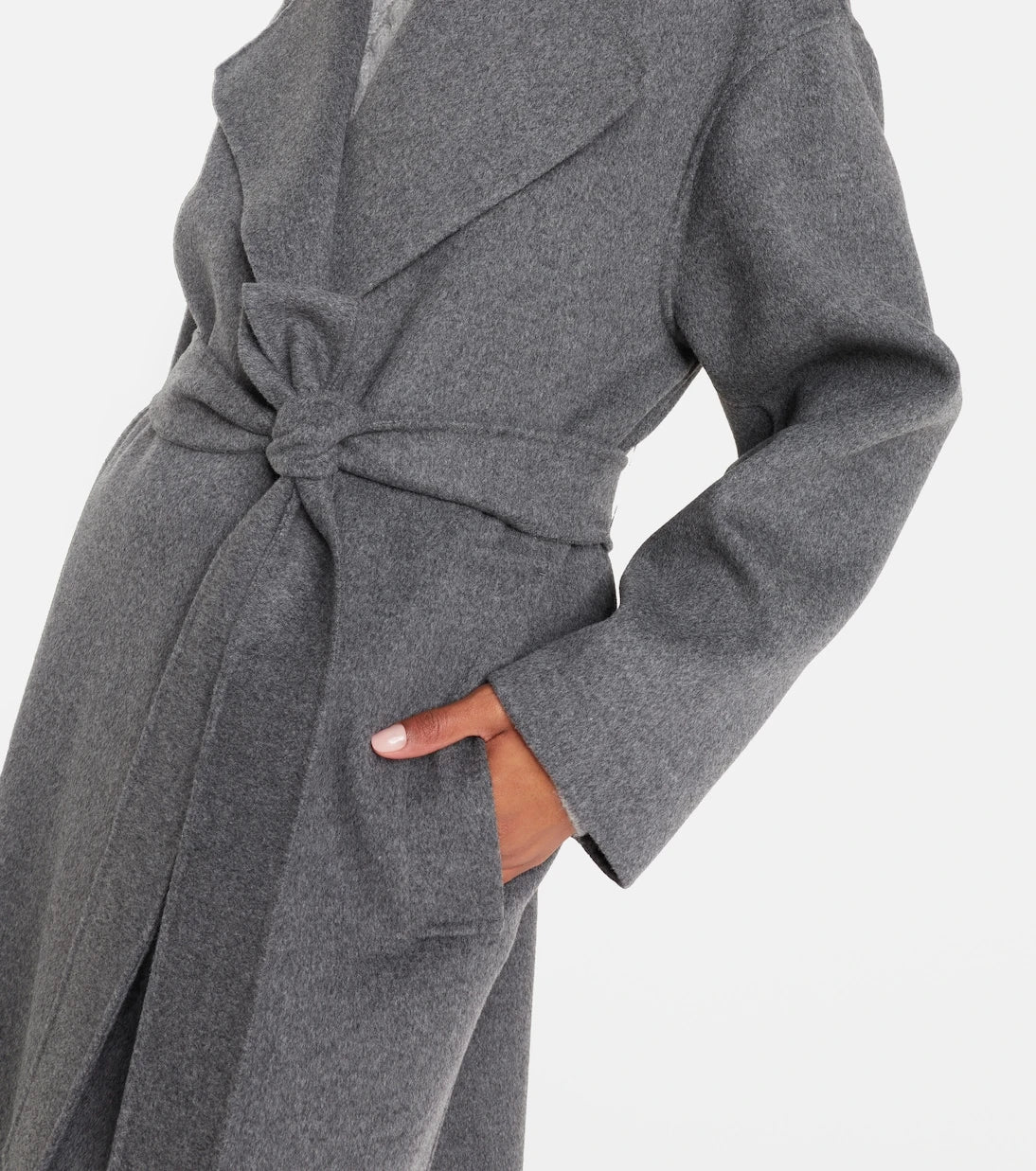 'S Max Mara - Hobby virgin wool wrap coat