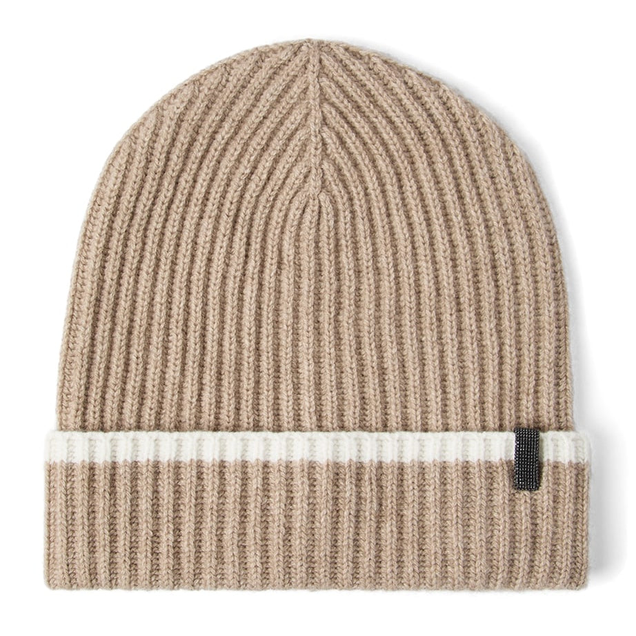Brunello Cucinelli Brown Cashmere Beanie