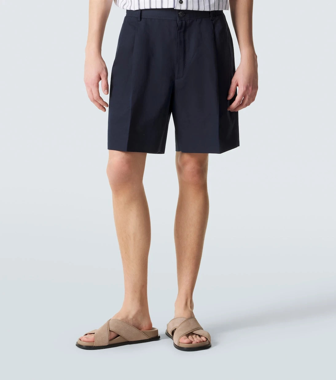 Brioni - Linen and cotton shorts