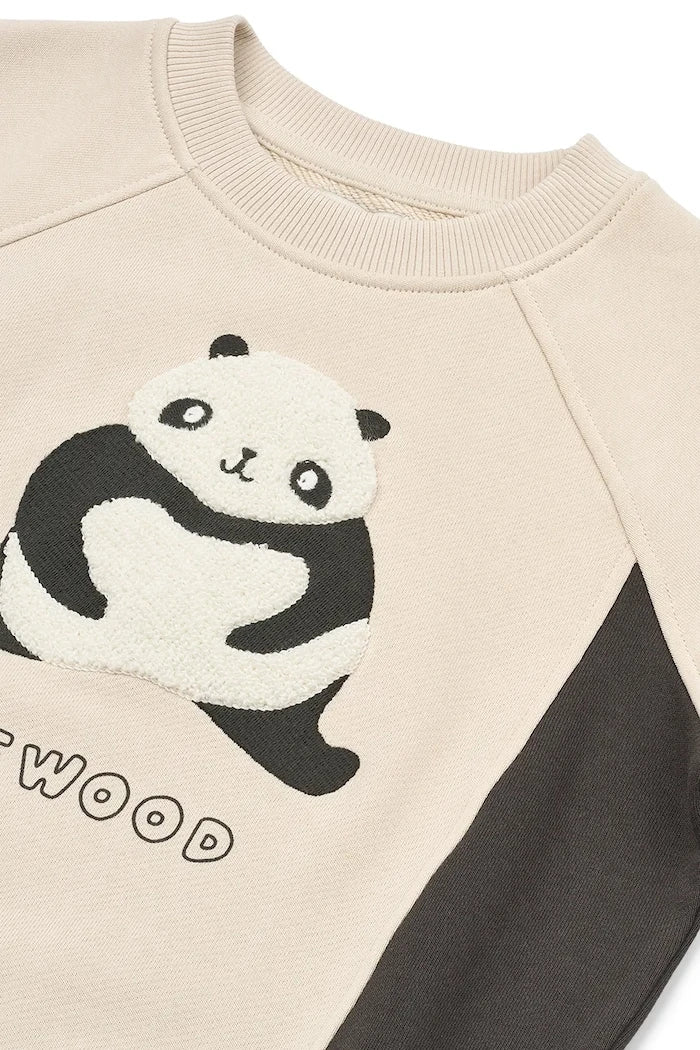 Детски памучен суичър Liewood Aude Placement Sweatshirt