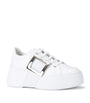 Roger Vivier White Leather Viv Skate Platform Sneakers