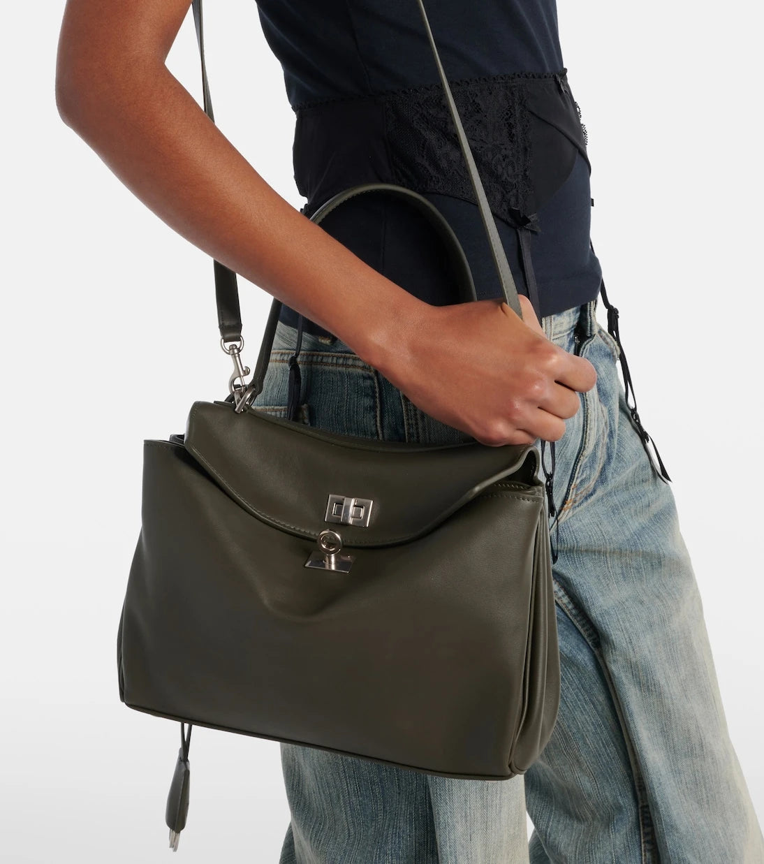 Balenciaga - Rodeo Small leather tote bag