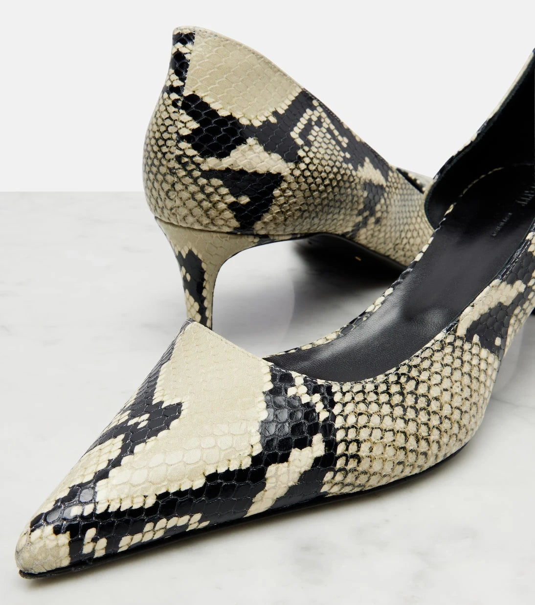 Khaite - Jett D'Orsay 45 leather pumps