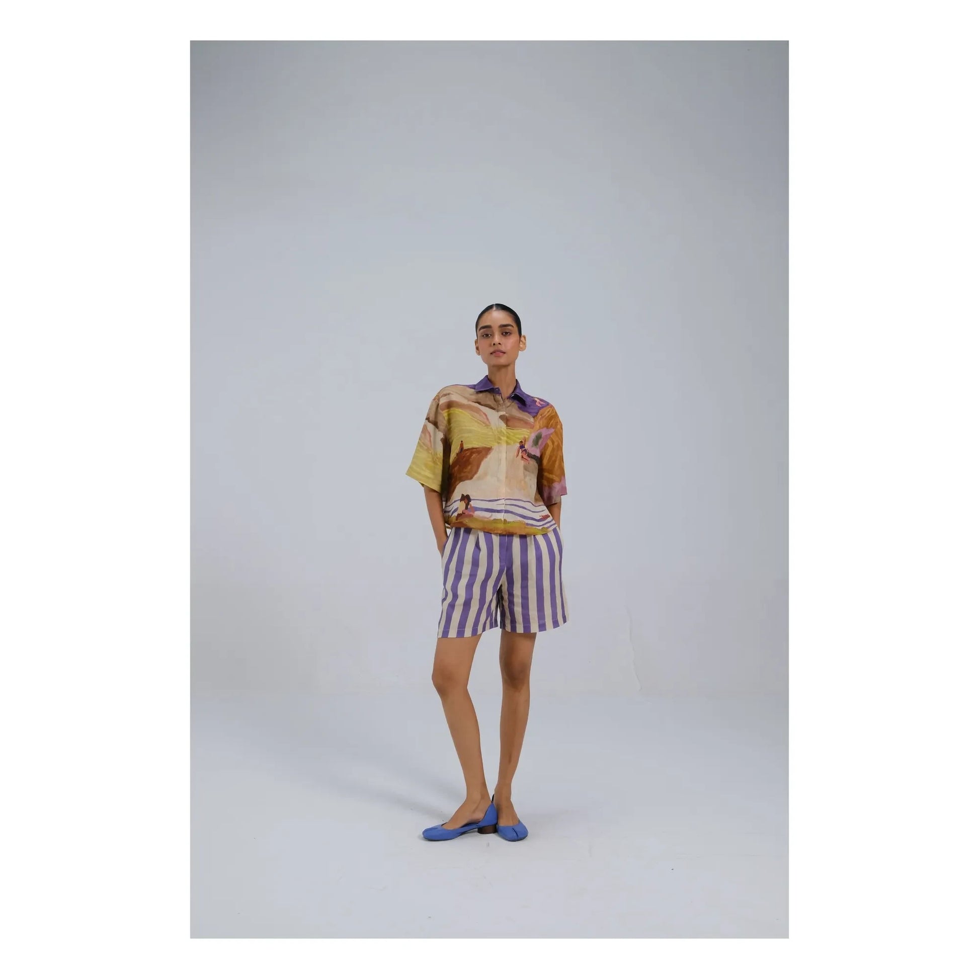 CORD - Ava Linen shirt | Purple