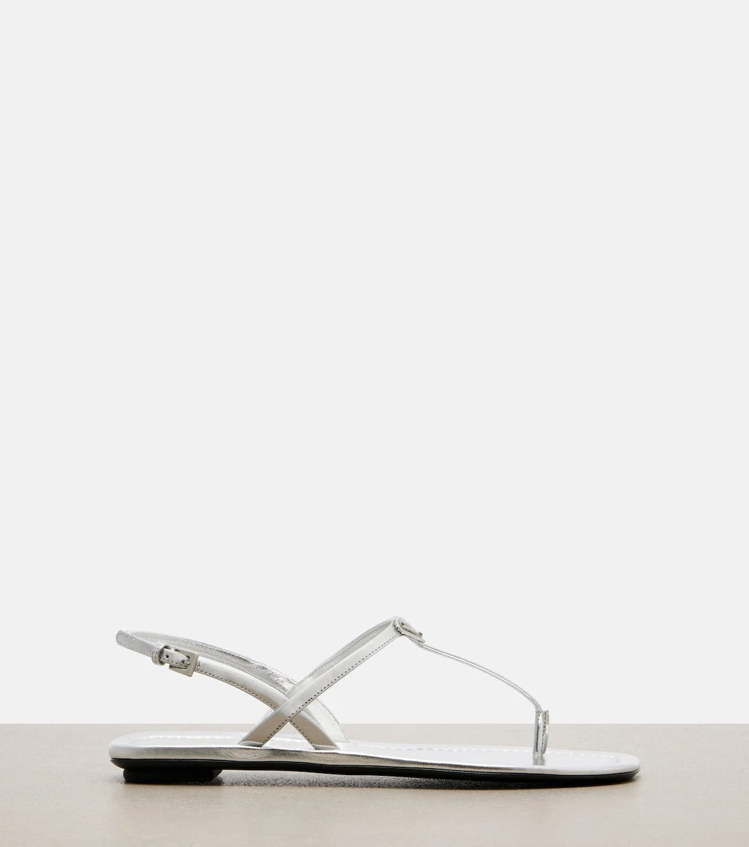 Prada - Metallic leather sandals