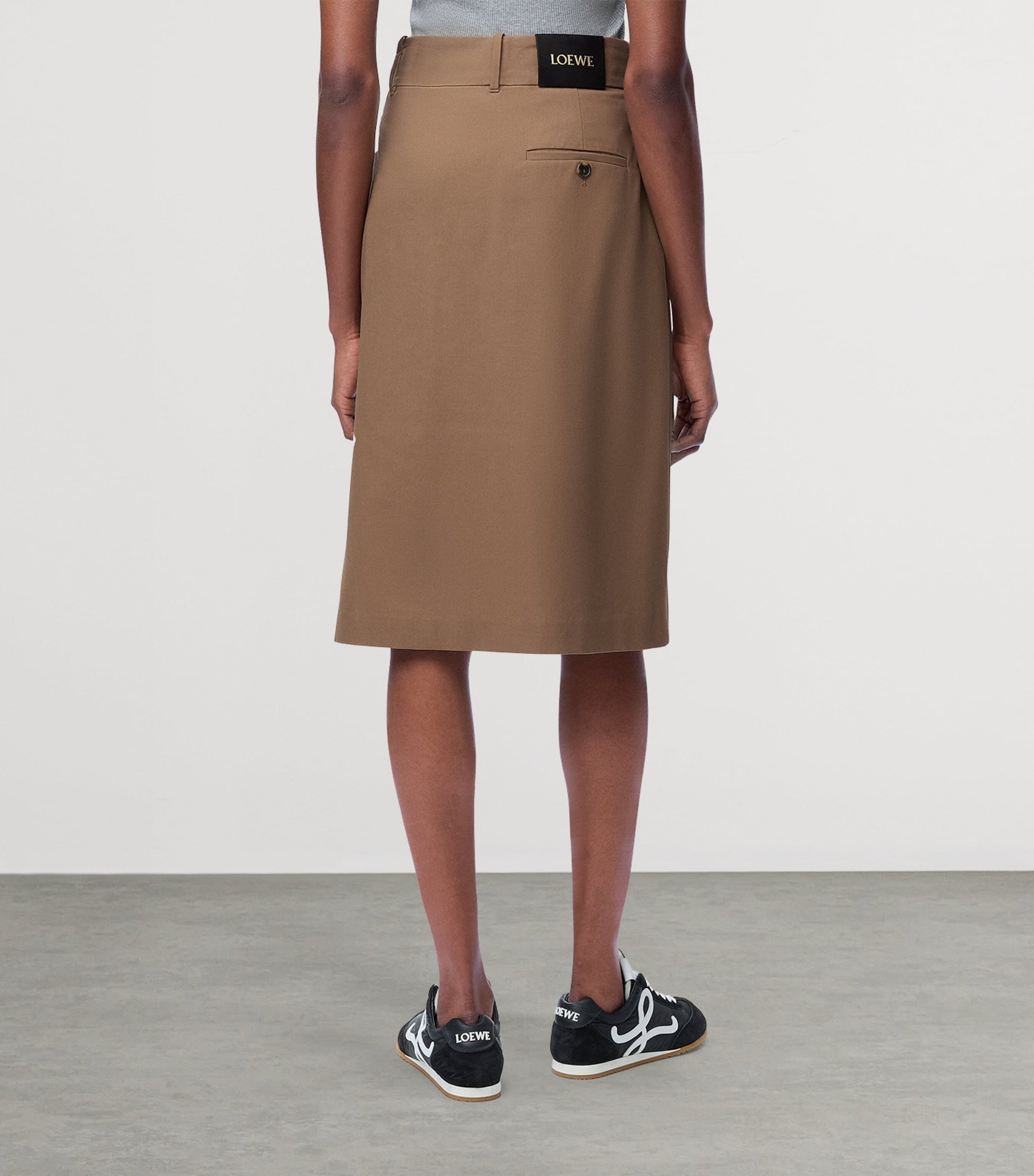 Cotton Wrap Mini Skirt