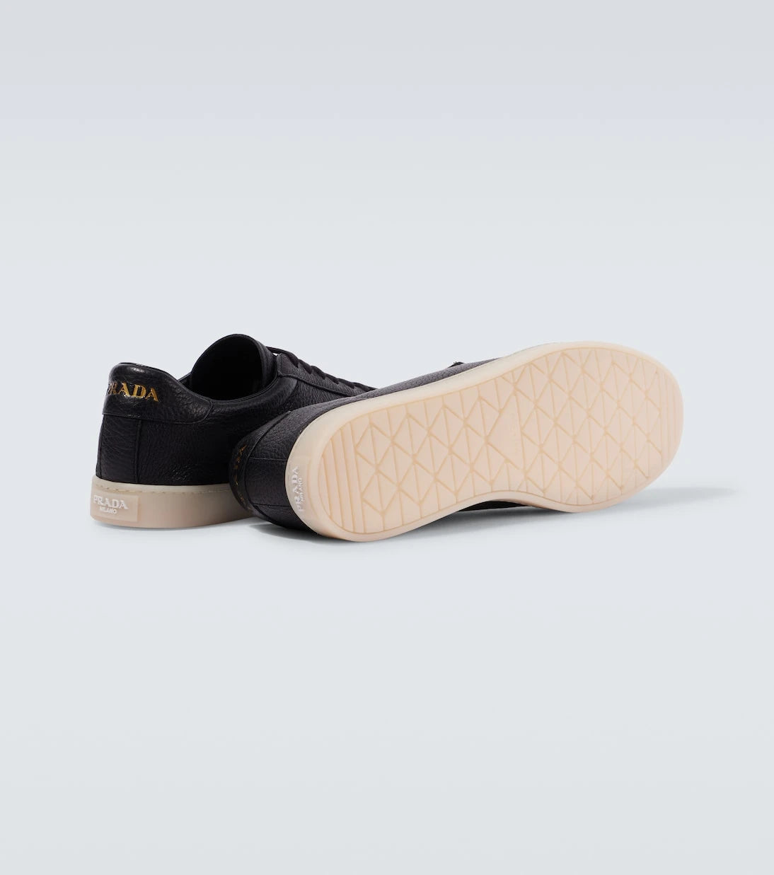 Prada - Lane leather sneakers