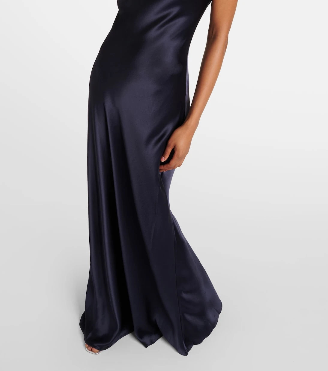 Staud - Cadence halterneck satin slip dress