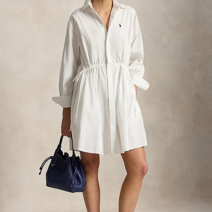 Polo Ralph Lauren pamuklu gömlek elbise MW CTN PW-WVN-DRESSES
