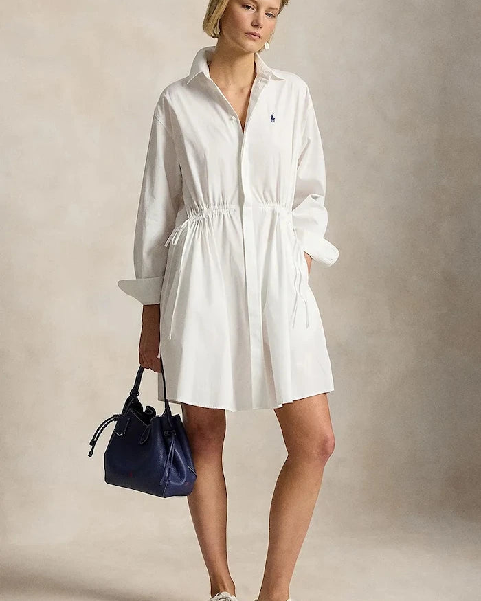 Polo Ralph Lauren pamuklu gömlek elbise MW CTN PW-WVN-DRESSES
