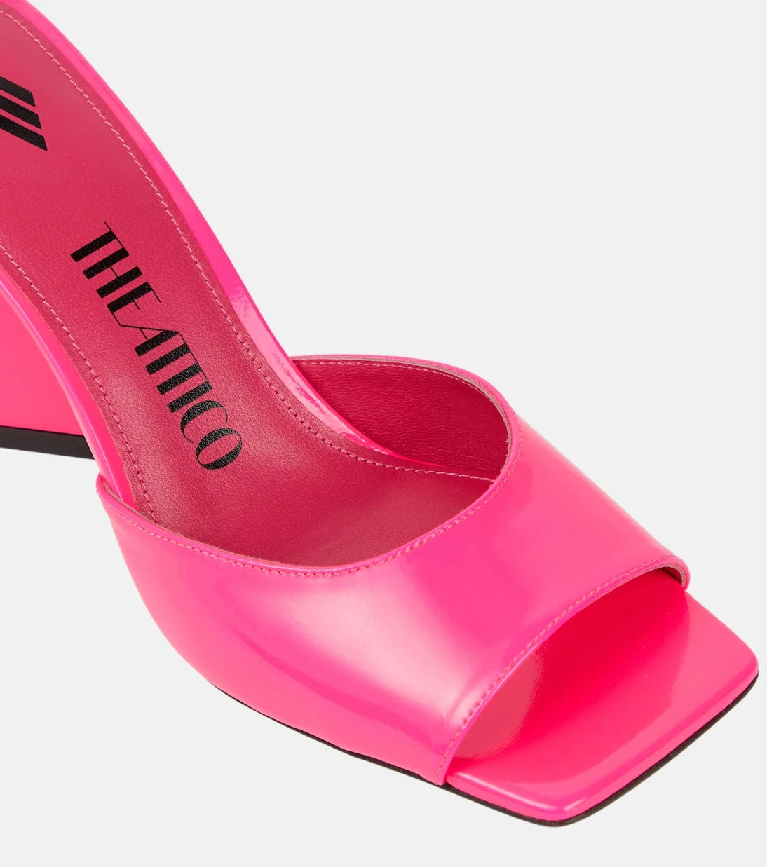 The Attico - Piper 85 patent leather sandals