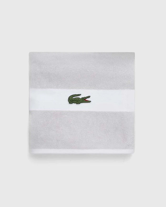 Малка памучна кърпа Lacoste L Casual Argent 55 x 100 cm