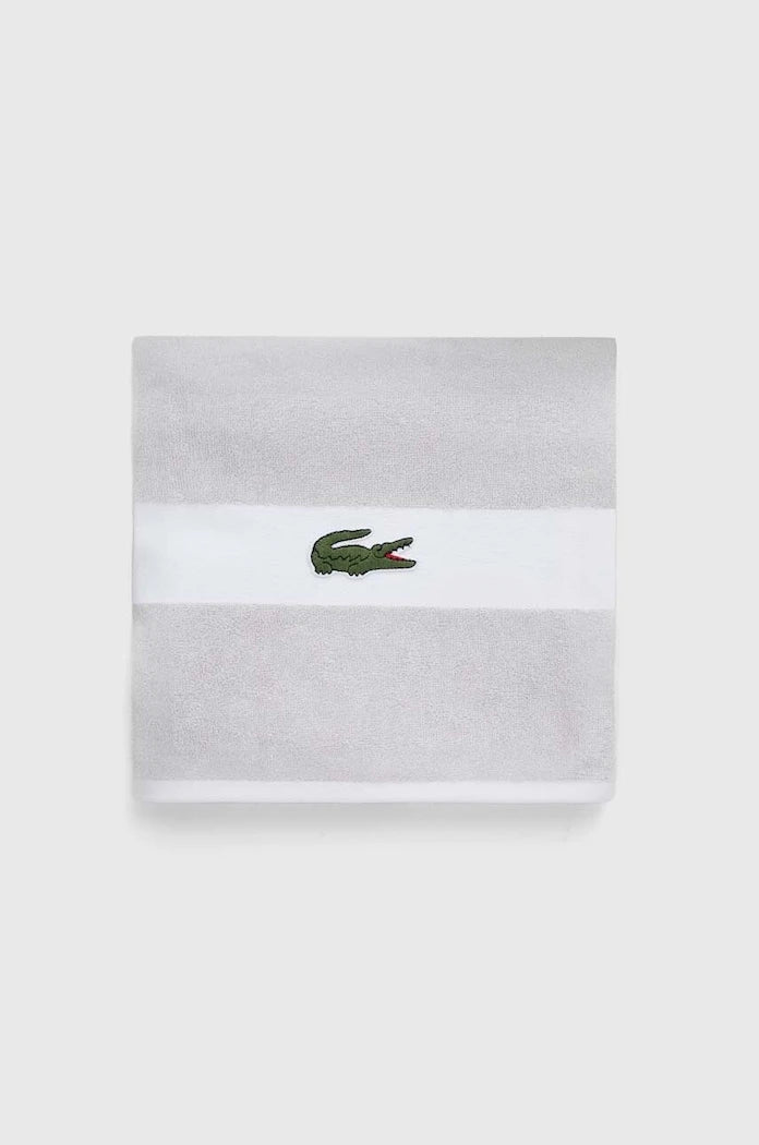 Малка памучна кърпа Lacoste L Casual Argent 55 x 100 cm