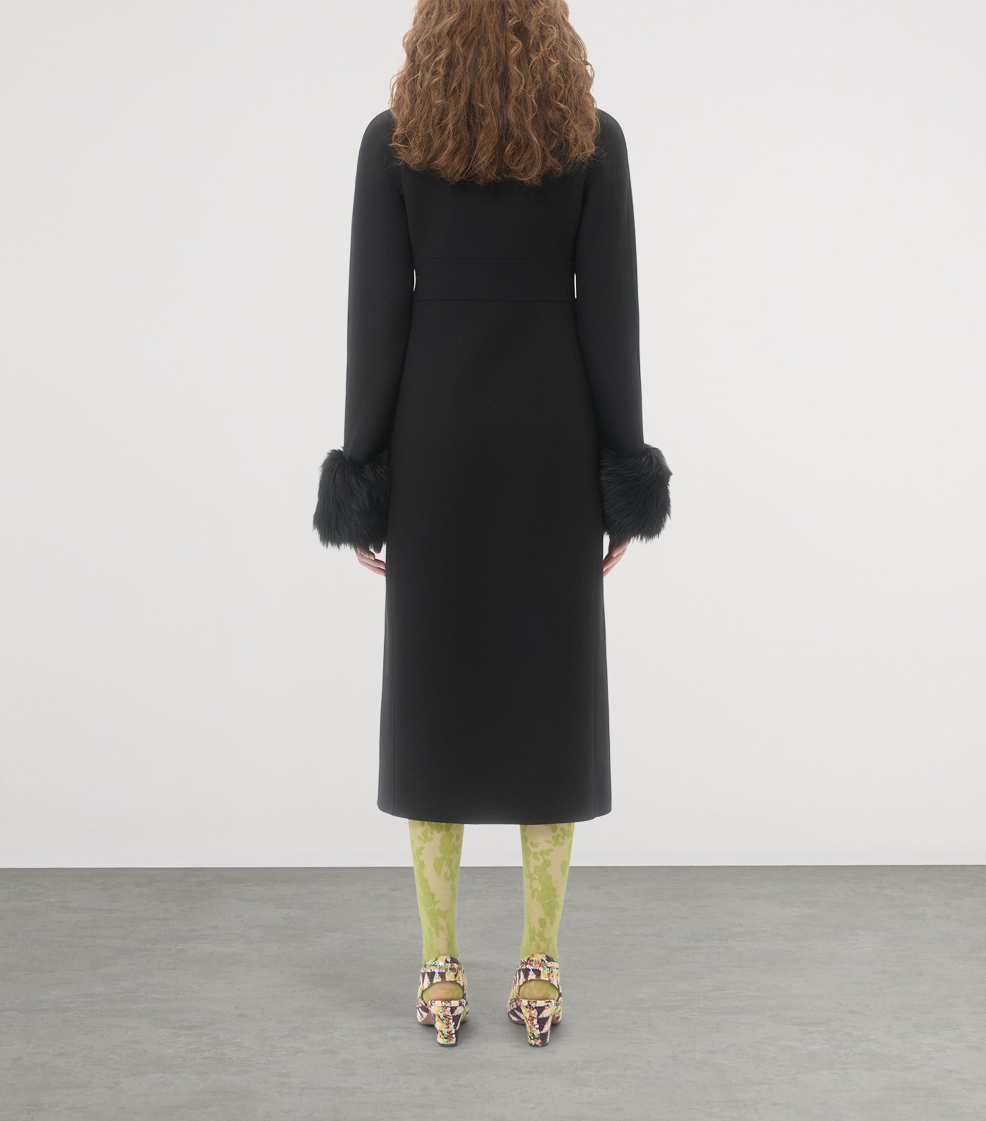 Valentino Black Virgin Wool-Cashmere Belted Coat