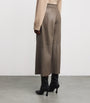 Nappa Leather Thurlow Wide-Leg Trousers MUSHROOM