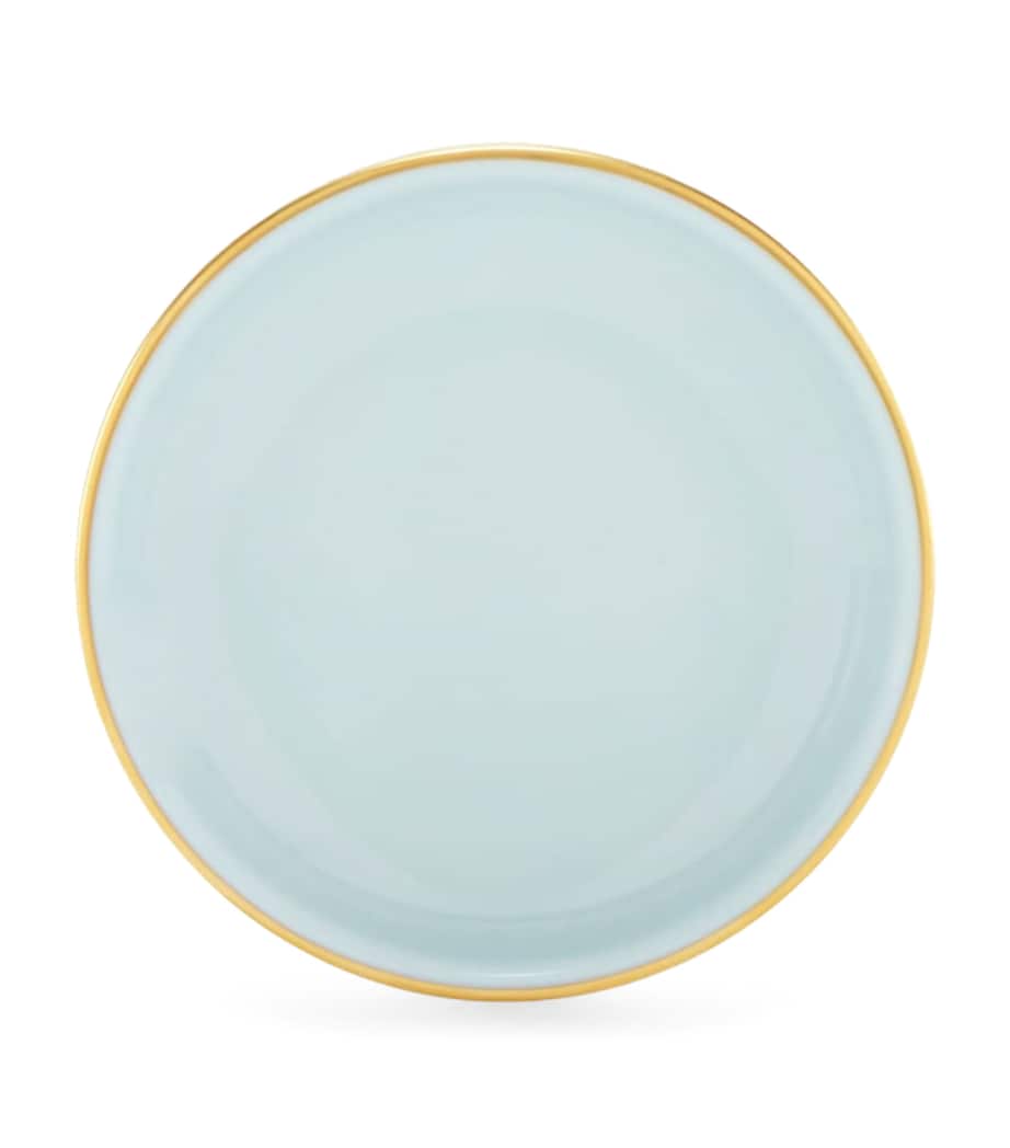 GINORI 1735 Porcelain Colonna Diva Celeste Butter Dish (10cm)