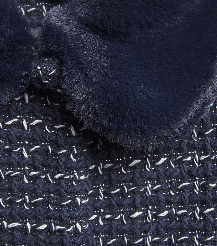 Faux Fur Tweed Coat (3-12 years)