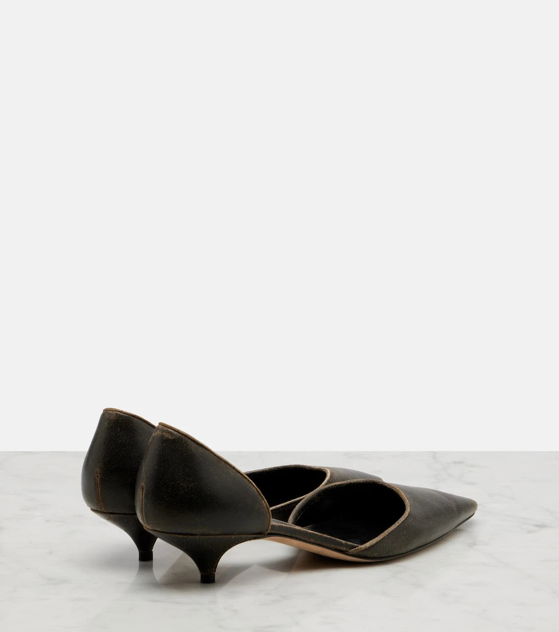 The Row - Liisa D'Orsay suede pumps
