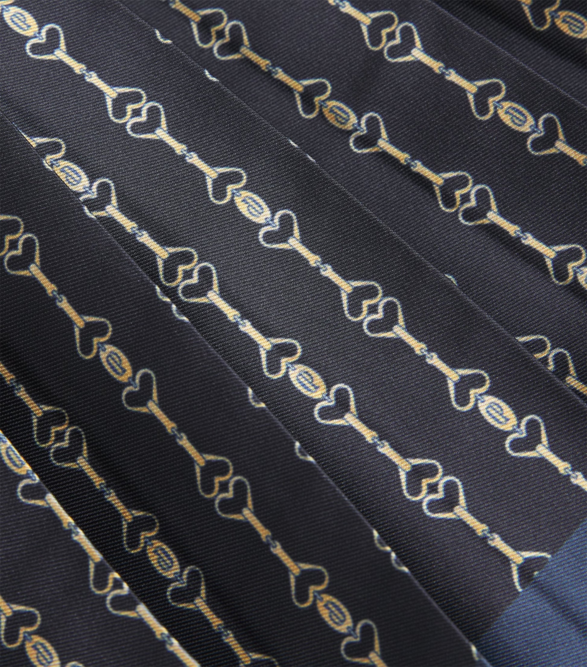 Claudie Pierlot Black Pleated Printed Mini Skirt