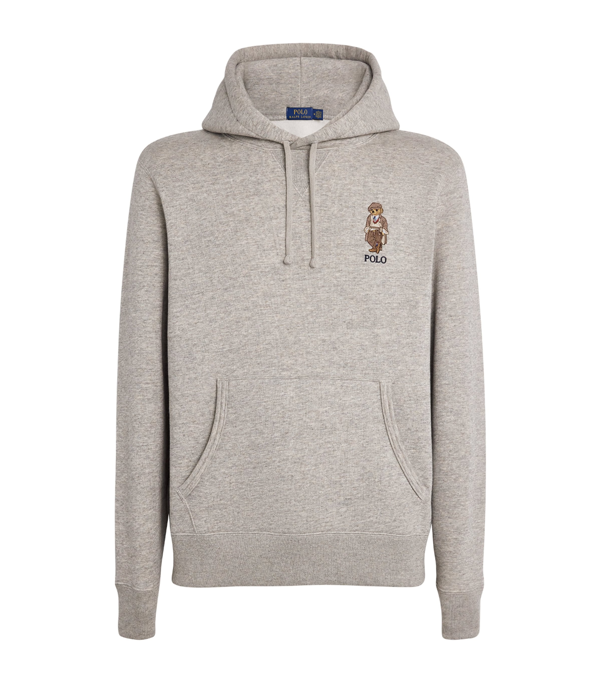 Polo Ralph Lauren Grey Cotton-Blend Polo Bear Hoodie