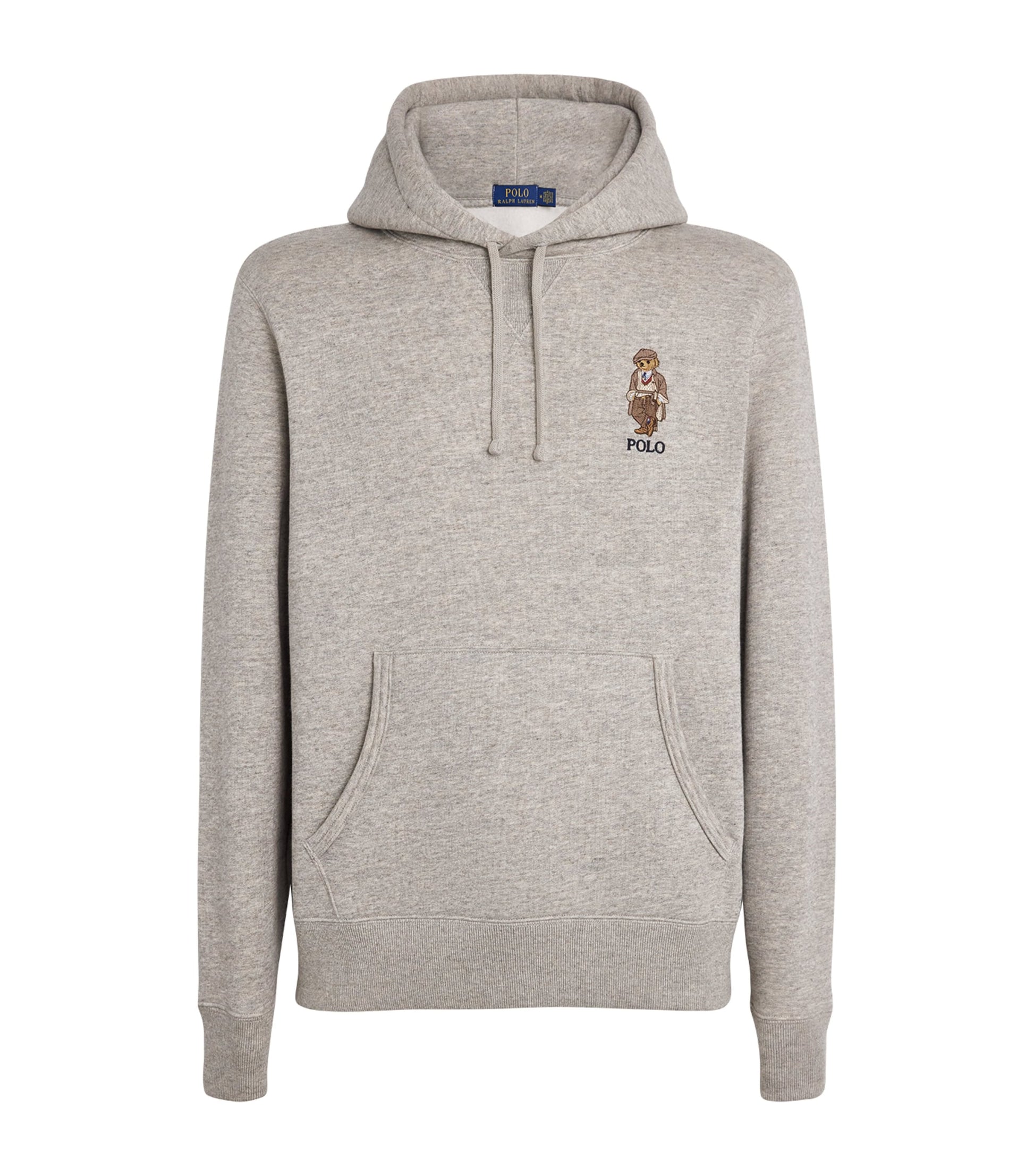 Polo Ralph Lauren Grey Cotton-Blend Polo Bear Hoodie