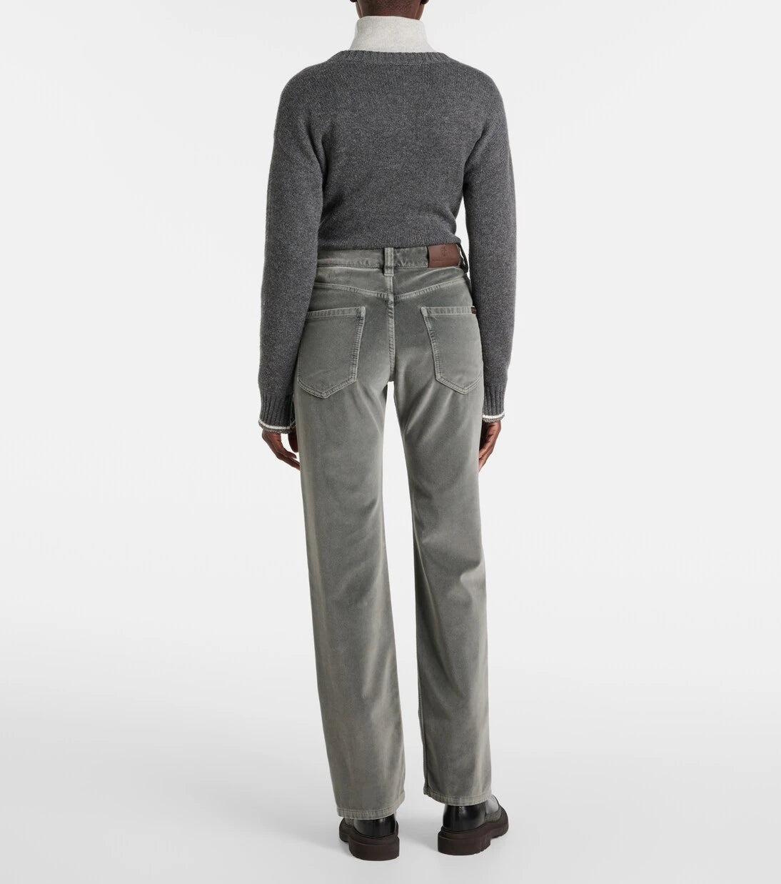 Brunello Cucinelli - Kadife düz paça pantolon