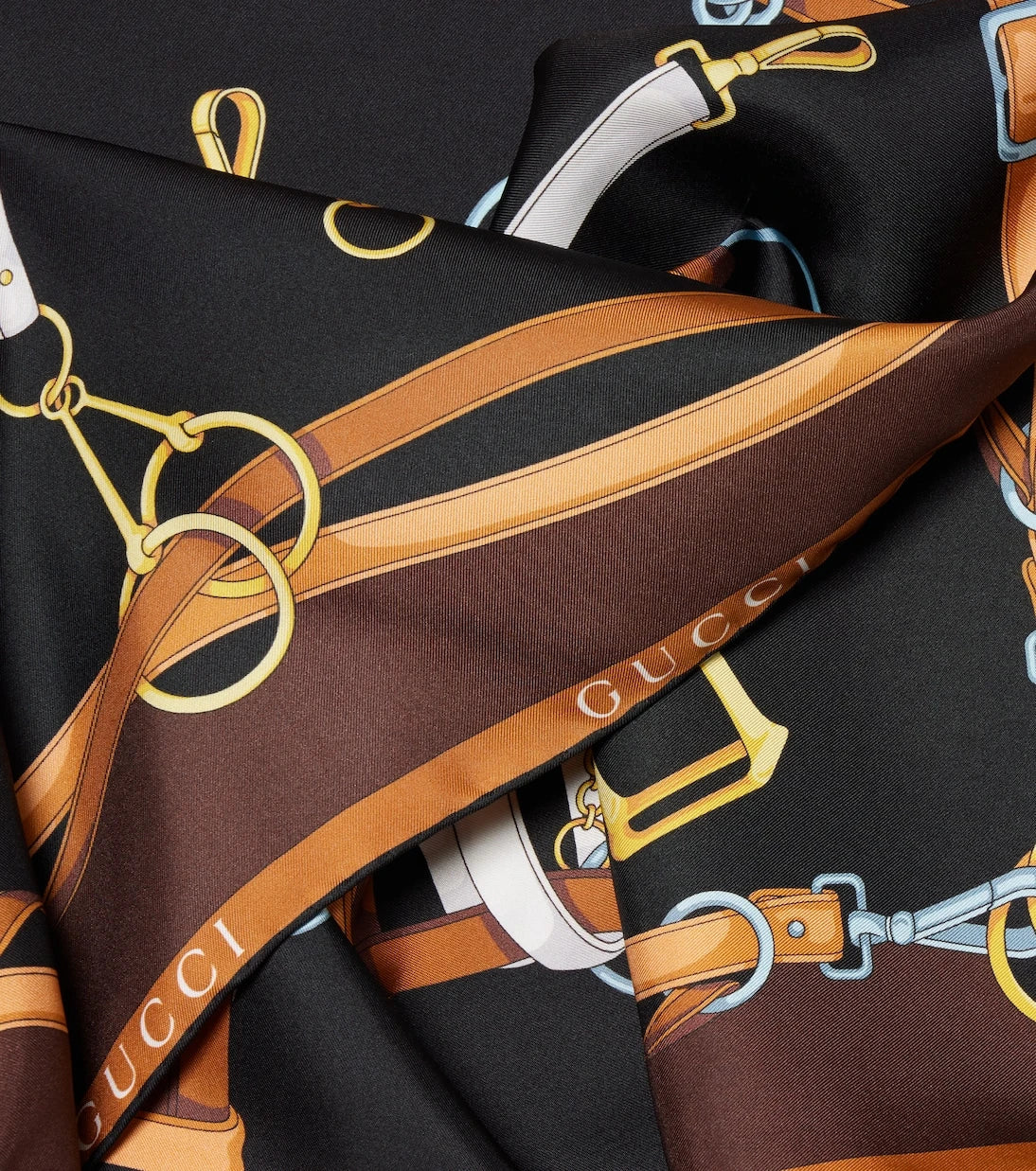 Gucci - Printed silk twill scarf