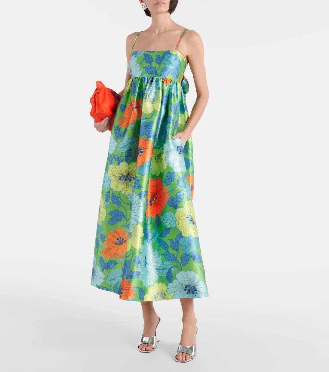 Alémais - Floral satin midi dress